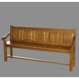 Banc d'église à 5 panneaux